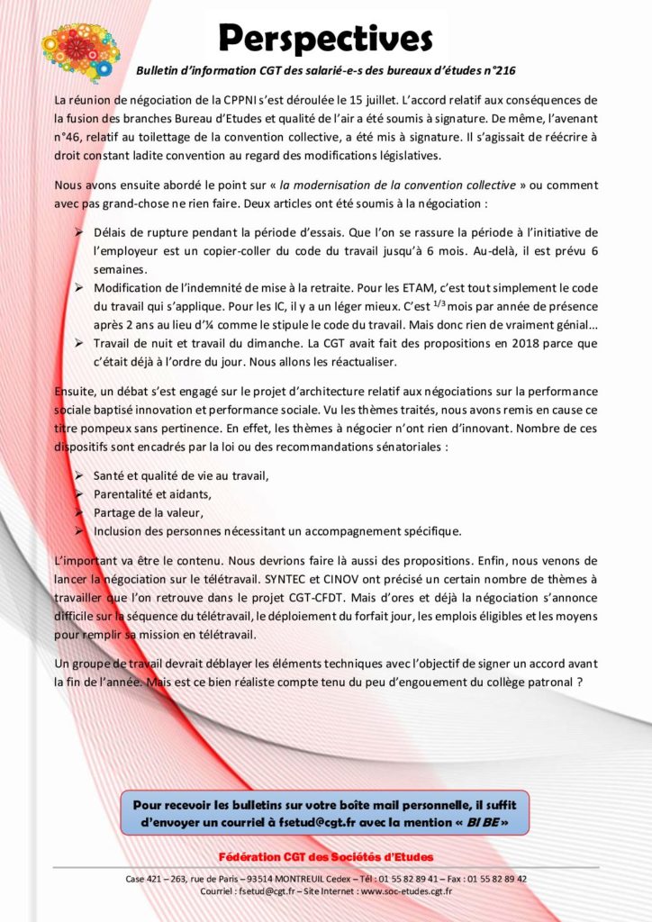 Perspectives n° 216