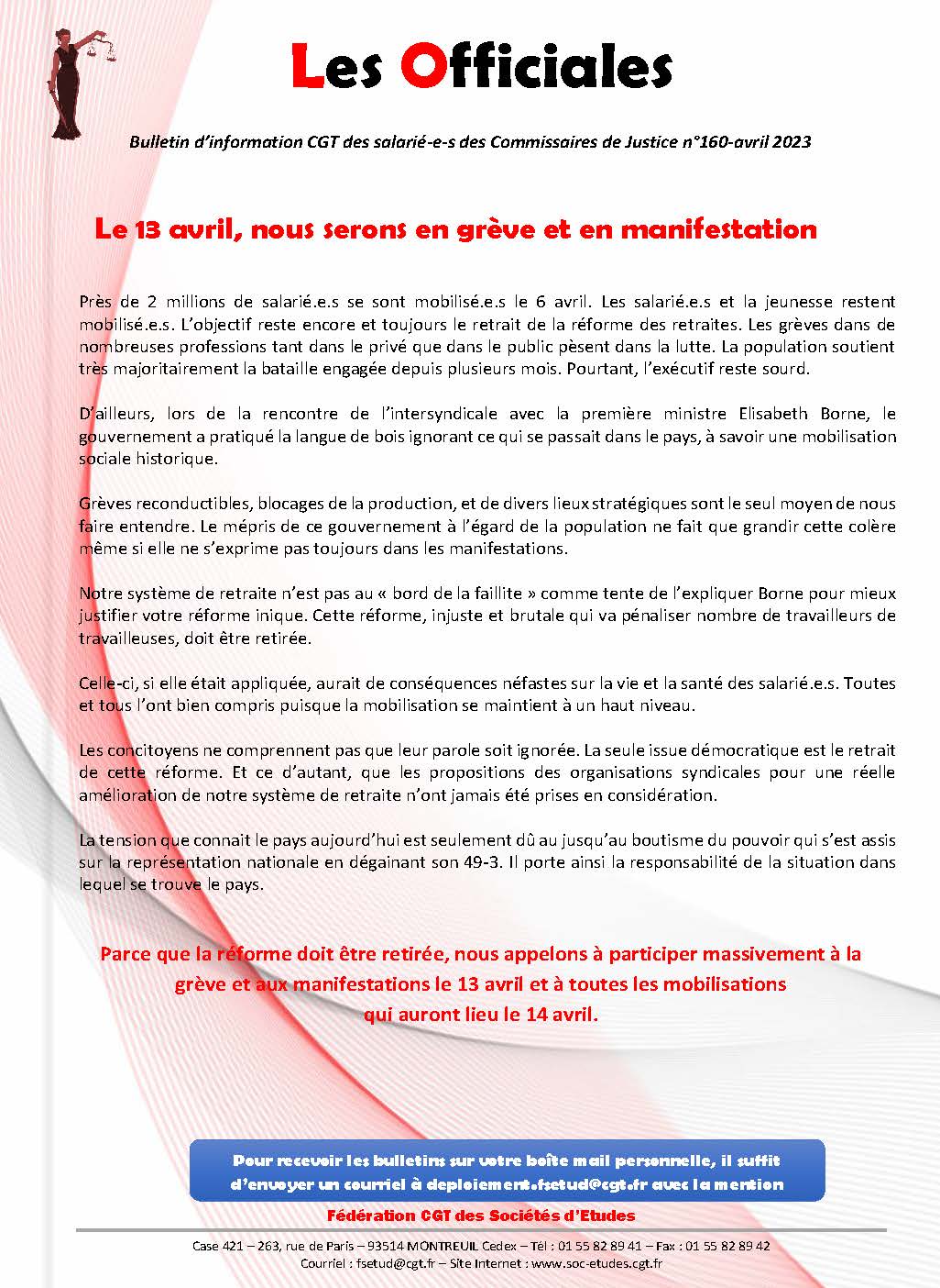 Les officiales n°160